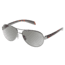 Native Eyewear Haskill Sunglasses, Chrome/Maple Tort/Light Grey Frame, Silver Reflex Lens, Polarized, 164 378 528