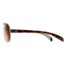 Native Eyewear Haskill Sunglasses, Chrome/Maple Tort/Light Grey Frame, Brown Lens, Polarized, 164 378 524