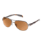 Native Eyewear Haskill Sunglasses,Chrome/Maple Tort/Light Grey Frame,Brown Lens,Polarized,164 378 524