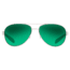 Native Eyewear Patroller Sunglasses,Chrome/Crystal Brown Frame,Green Reflex Lens,Polarized,175 397 529