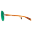 Native Eyewear Patroller Sunglasses,Chrome/Crystal Brown Frame,Green Reflex Lens,Polarized,175 397 529