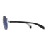 Native Eyewear Patroller Sunglasses,Chrome/Iron Frame,Blue Reflex Lens,Polarized,175 377 526