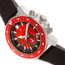 Nautis Caspsian Chronograph Strap Watch w/Date, Black/Red, One Size, 21227G-D