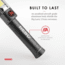 Nebo Big Larry 2 COB LED Flashlight, AA, White/Red COB, 500 Lumens, Gray, NEB-WLT-0001