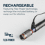 Nebo Columbo Inspection Pen-Sized Flashlight, Rechargeable, Flex-Fuel, 250 Lumens, Black, NEB-POC-0008