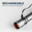 Nebo Davinci Rechargeable Handheld Flashlight, 3500 Lumens, Black, NEB-FLT-0021