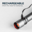 Nebo Davinci Rechargeable Handheld Flashlight, 5000 Lumens, Black, NEB-FLT-0022