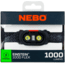 Nebo Einstein COB LED Headlamp, Lithium Ion, White, 1000 Lumens, Black, NEB-HLP-0007