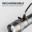 Nebo Franklin Slide Rechargeable Dual Flashlight and Work Light, 500 Lumens, Black, NEB-WLT-0025