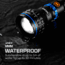 Nebo Luxtreme MZ60 Blueline Li-ion 21700 Rechargeable Battery 1000 Lumens LED Flashlight