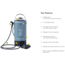 NEMO Equipment 2025 Helio LX Pressure Shower, Fortress / Silt / Black, 811666036094