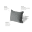 NEMO Equipment Fillo King Pillow, Midnight Gray, 811666031327