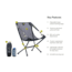 NEMO Equipment Moonlite Reclining Camp Chair, Black Pearl, 811666036735