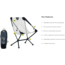 NEMO Equipment Moonlite Reclining Camp Chair, Pelican Gray, 811666036148