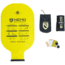 NEMO Equipment Tensor Extreme Conditions Sleeping Pad, Black/Birch Bud/Citron, Regular Mummy, 811666034281