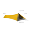NEMO Equipment Gogo EliteTent - 1 Person, 3 Season-Yellow