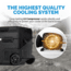 NewAir 115 Qt Portable 12v/24v Electric Fridge/Freezer, Black, NPR122GA00