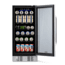 NewAir 15in Built-in Beverage Fridge - 96 Cans, Black / Stainless Steel, ABR-960