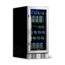 NewAir 15in Built-in Beverage Fridge - 96 Cans, Black / Stainless Steel, ABR-960