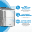 NewAir 26 lbs. Countertop Ice Maker, Stainless Steel, NIM026MS00