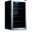 NewAir Can Freestanding Beverage Fridge - 126 Cans, Black / Stainless Steel, AB-1200