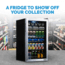 NewAir Can Freestanding Beverage Fridge - 126 Cans, Black / Stainless Steel, AB-1200