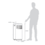 NewAir Compact Portable Air Conditioner, White, 8,000 BTUs, NAC08KWH01