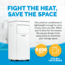 NewAir Compact Portable Air Conditioner, White, 8,000 BTUs, NAC08KWH01