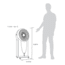 NewAir Evaporative Air Cooler and Portable Cooling Fan, Cools 250 sq ft, Silver, NEC500SI00