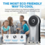 NewAir Evaporative Air Cooler and Portable Cooling Fan, Cools 250 sq ft, Silver, NEC500SI00
