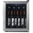 NewAir Freestanding Compressor Wine Fridge, Black / Stainless Steel, 16 Bottles, NWC016SS00