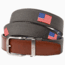 Nexbelt Embroidered USA Belt, Grey, Up to 50 Waist, CEP2289