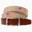 Nexbelt Embroidered USA Belt, Tan/Blue, Up to 50 Waist, CEP2272