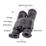 NightStar 2x42mm Night Vision Binocular, Gen 1, 32-36lp/mm, Black, NS42242CC