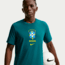 Nike Brazil Nike Mens Soccer T-Shirt in Green IH2174-381, Green, 2XL, male, 1015871692-00198729210524