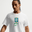 Nike Brazil Nike Mens Soccer T-Shirt in White IH2174-100, White, S, male, 1015870965-00198729171719