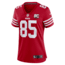 Nike George Kittle San Francisco 49ers 80th Anniversary Nike Womens NFL Game Jersey in Red 67NWSAGH9BF-2MR, Red, S, female, 1016122194-00199804383157