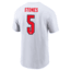 Nike John Stones England Nike Mens Soccer T-Shirt in White M11332P375FNJS-WHT, White, L, male, 1016091463-00198993291717