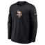 Nike Minnesota Vikings Sideline Coaches Nike Mens Therma-FIT NFL Long-Sleeve T-Shirt in Black 03BR091N9M-MXW, Black, XL, male, 1016100851-00199296661726
