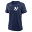Nike New York Yankees Wordmark Nike Womens MLB T-Shirt in Blue 01K944BNK-M3X, Blue, 2XL, female, 1015982646-00199137063825