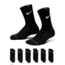 Nike Nike Kids Dri-FIT Elevated Everyday Crew Socks 6 Pairs in Black BN1369-023, Black, 5-7, male, 1016005734-00199012591566