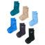 Nike Nike Kids Dri-FIT Elevated Everyday Crew Socks 6 Pairs in Multicolor BN1369-B9I, Multicolor, 4-5, male, 1016056682-00199016396747