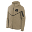 Nike Nike Mens North Carolina Tech Fleece Windrunner Jordan Brand College Full-Zip Hooded Jacket in Brown 0JL40IDHNCN-GML, Brown, XL, male, 1015963049-00199137314484