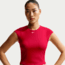 Nike Nike Womens Swim Effortless Essential Cap Sleeve Swim Top in Red NESSG237-642, Red, XL, female, 1016000577-00017371226380