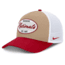 Nike Washington Nationals Rise Nike Mens MLB A-Frame Trucker Adjustable Hat in Brown NB1F0JOTWTL-G3T, Brown, M/L, male, 1016048537-00199297280247