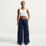 Nike Womens Nike Sportswear Loose Mid-Rise Structured Pants in Blue IR1638-410, Blue, L, female, 1015888701-00198730074993