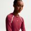 Nike Womens Nike Sportswear Tight Long-Sleeve Cropped Top in Red IF0338-613, Red, S, female, 1015843030-00198727242787