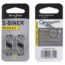 Nite Ize S-Biner Plastic MicroLock 2pk Translucent Smoke LSBPM-06T-2R3