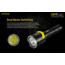 Nitecore CI7 2500 Lumen White and Infrared IR LED Flashlight, Black, 6952506405237