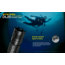 Nitecore DL20 100m Underwater Submersible 1000 Lumen Dive Light with Red Light, Black, 6952506405275
